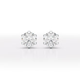 1.68 CT Round Lab Diamond Stud Earrings - Jama Jewels